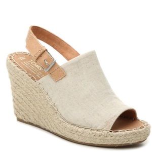 [NWT] TOMS Monica Espadrille Wedge Sandal